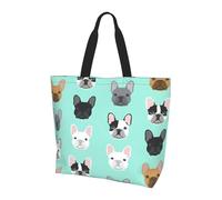 FBGHHTY Sac à bandoulière élégant et léger de grande capacité avec imprimé bouledogue français 1