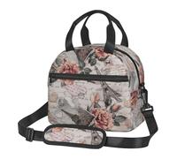 FBGHHTY Sac à déjeuner isotherme élégant avec imprimé de la Tour Eiffel de Paris - Grande capacité - Pour repas, boissons, collations