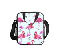 FBGHHTY Sac à déjeuner isotherme transparent avec imprimé flamants roses