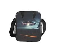 FBGHHTY Sac à déjeuner isotherme transparent avec imprimé OVNI la nuit