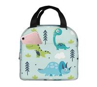 FBGHHTY Sac à déjeuner réutilisable avec motif dinosaure pour garder les aliments au chaud pour l'école, les pique-niques, adultes et enfants