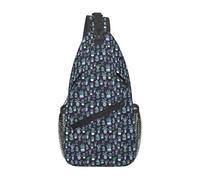 FBGHHTY Sac à dos croisé avec imprimé cactus et plantes succulentes pour homme et femme, sac à dos à bandoulière pour le travail quotidien, les aventures en plein air, les voyages