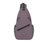 FBGHHTY Sac à dos croisé avec imprimé crâne rose pour homme et femme - Sac à dos à bandoulière pour le travail quotidien, les aventures en plein air, les voyages