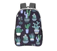 FBGHHTY Sac à dos transparent imprimé cactus plantes succulentes grand sac en PVC transparent école étudiant hommes femmes travail voyage