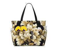 FBGHHTY Sac de voyage imperméable à motif damassé - Léger - Pour les vacances d'été, le camping, les activités de plein air