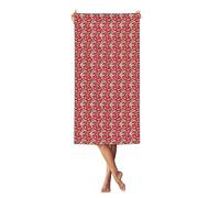 FBGHHTY Serviette de plage légère avec motif coquelicot pour adultes, pour vacances, piscine, pique-nique, yoga, extérieur