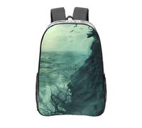 FBGHHTY The Sea Witch Sac à dos en PVC transparent avec imprimé inspiré de la sorcière de mer Grand sac d'école étudiant homme femme travail voyage