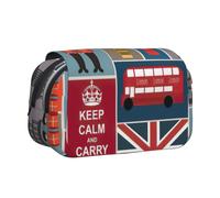 FBGHHTY Trousse à crayons avec fermeture éclair et imprimé symboles de l'Angleterre