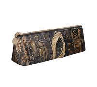 FBGHHTY Trousse à crayons avec impression de symboles musicaux, grande capacité, pochette triangulaire, pour tous les jours, l'école, l'université