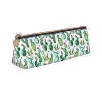 FBGHHTY Trousse à crayons avec imprimé cactus tropical, fleur et grande capacité, pochette triangulaire, pour tous les jours, l'école, l'université