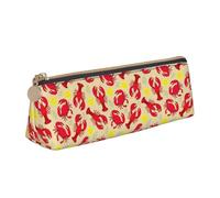 FBGHHTY Trousse à crayons avec imprimé homard et crabe - Grande capacité - Triangle - Pour tous les jours, l'école, l'université