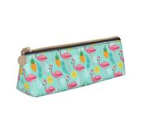 FBGHHTY Trousse à crayons avec motif flamant rose - Grande capacité - Triangle - Pour tous les jours, l'école, l'université