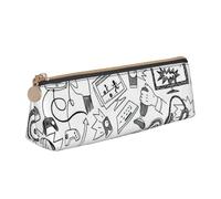 FBGHHTY Trousse à crayons avec motif jeux vidéo garçons grande capacité Triangle Pouch Daily Essentials School College