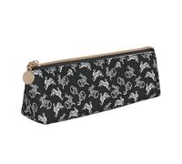 FBGHHTY Trousse à crayons avec motif lapin - Grande capacité - Triangle - Pour l'école et l'université