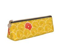 FBGHHTY Trousse à crayons d'été avec motif citron - Grande capacité - Triangle - Pour tous les jours, l'école, l'université