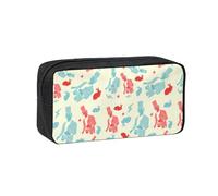 Fbghhty Trousse à crayons légère avec imprimé lapin magicien - Grande capacité - Pour le bureau et le quotidien