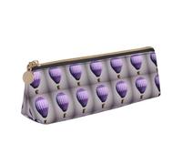 FBGHHTY Trousse à crayons motif montgolfière lavande grande capacité pour étudiant - Pochette triangulaire - Pour tous les jours, l'école, l'université