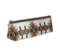 FBGHHTY Trousse à crayons pour étudiant avec impression amérindienne - Grande capacité - Pochette triangulaire - Pour tous les jours - École