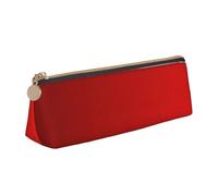 FBGHHTY Trousse à crayons pour étudiant - Grande capacité - Motif à rayures rouges - Pochette triangulaire pour tous les jours - Pour l'école