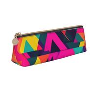 FBGHHTY Trousse à crayons triangulaire colorée pour étudiant - Grande capacité - Pochette triangulaire - Pour tous les jours, l'école, l'université