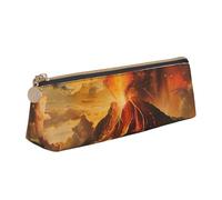 FBGHHTY Trousse à crayons volcano grande capacité pour étudiant - Pochette triangulaire - Pour tous les jours, l'école, l'université