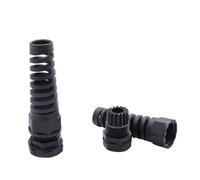 FBHDKJNFG Connecteur de couverture de câble Éliminateur de d Connecteur de manchon de joint de câble IP68 M12, 5 pièces, for 3-6mm, blanc/noir, tailles PG(Noir,PG11)