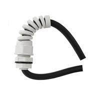 FBHDKJNFG Connecteur de couverture de câble Éliminateur de d Connecteur de manchon de joint de câble IP68 M12, 5 pièces, for 3-6mm, blanc/noir, tailles PG(White,PG11)