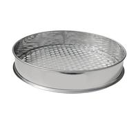FBHDKJNFG Les Jardins, Riddle Sieve Gardening Tool Lightweight Stainless Steel Sifting Pan Mesh Filter for Outdoor Home Indoor Planting