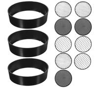 FBHDKJNFG Les Jardins, Soil Sieve 3pcs/Set Soil Sieve Manual Plastic Sifting Pan Classifier Strainer Grid Gardening Planting Filter Soil Sieve