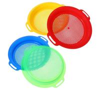 FBHDKJNFG Les Jardins, Soil Sieve 4Pcs/Set Sands Portable Sifters for Compost Soil Plastic Sand Mesh Sieves Sieve Screen Garden Beach Planting Accessoriess