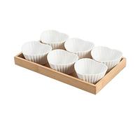 FBHDKJNFG Petits bols à sauce en céramique Ceramic Dip Bowls Set For Soy Saucer Dish Bowl Snack Dried Fruit And Dessert Multicolor(F)