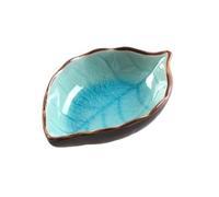 FBHDKJNFG Petits bols à sauce en céramique Ceramic Sauce Dishes Ice Crack Glaze Leaf Seasoning Soy Sauce Vinegar Multicolor(Lake Blue)