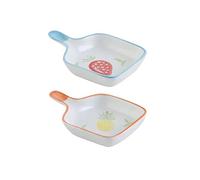 FBHDKJNFG Petits bols à sauce en céramique Ceramic Soy Saucer And Dip Bowls Set With Handle For Vinegar Seasoning Multicolor(E)