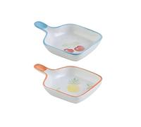 FBHDKJNFG Petits bols à sauce en céramique Ceramic Soy Saucer And Dip Bowls Set With Handle For Vinegar Seasoning Multicolor(F)