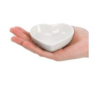 FBHDKJNFG Petits bols à sauce en céramique White Ceramic Heart Shape Sauce And Seasoning Dish With Dipping For Sushi Snacks