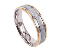 FBHDKJNFG Une bague de mariage, une bague d'éternité, une ba Alliance en titane for homme et femme, forme dôme, largeur 4 mm, plusieurs tailles(Q 1/2)