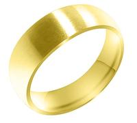 FBHDKJNFG Une bague de mariage, une bague d'éternité, une ba Alliances en titane 3 mm, 5 mm, 7 mm, or jaune, plusieurs tailles(N)
