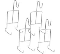 FBHFSUIEF Arbre à tasses, 4 pièces porte-gobelets café organisateur de bouteilles vitrines en verre costume noir cintre for tasse for thé support for collation présentoir for(Silver)