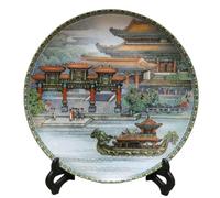 FBHFSUIEF Assiettes décoratives Chinoises en céramique, Assiettes suspendues, Assiette décorative Porcelaine Jingdezhen de 20,5 cm, à Suspendre for la Maison