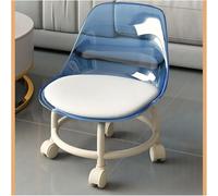 FBHFSUIEF for Le Bureau - Siège pivotant à roulettes, Tabouret Court avec poulie, Repose-Pieds, canapé Universel(Blue)