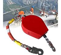 FBHFSUIEF harnais d'escalade, Dispositif d'assurage automatique antichute à crochet autobloquant de sécurité en hauteur avec acier, for travaux aériens et construction toit, charge 300 kg(3m)