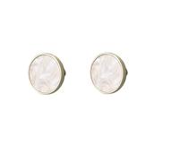 FBHFSUIEF Lot de 2 poignées et boutons tiroir meubles, porte cuisine, poignée d'armoire en pierre cristal luxe légère(Snowflake White Round)