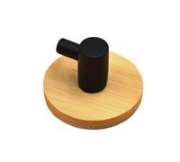 FBHFSUIEF Porte-manteau, crochets muraux, 1/2/3 cintres en bois auto-adhésifs, crochet mural for manteau, parapluie, vêtements, sacs, de rangement for cuisine et salle bain(1)