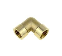 FBHFSUIEF Raccord de Tuyau, raccord d'arrosage, en Laiton, coude T 2 Voies 3 1/8 1/4 3/8 1/2 3/4 Filetage mâle Femelle cuivre Eau gaz Huile Tube Adaptateur coupleur connecteur PEM(Pv FF)