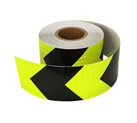 FBHFSUIEF Ruban d'avertissement ReArrow, ruban de marquage auto-adhésif, autocollant réfléchissant haute intensité for voiture et camion(Black Green)