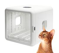 FBHFSUIEF Séchoir Automatique Ultra Silencieux de 65 L avec séchage à 360°, éclairage et minuterie, 55 DB, for Chats Petits Chiens(110V)
