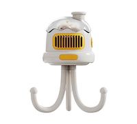 FBHFSUIEF Ventilateur Portable for Poussette, Rechargeable par USB, Silencieux, for l'extérieur, à Clipser, sans pales, for Enfants (Blanc)