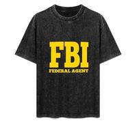 FBI Federal Bureau of Investigation Black T-Shirt Mens Tee Unisex Tops 3XL