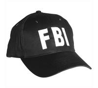 FBI NOIR BASEBALL CAP HAT TACTIQUE AGENT SPÉCIAL POLICE SÉCURITÉ ARMÉE USA