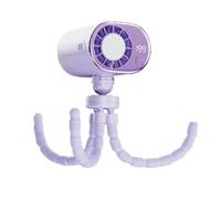 Fbinys à pince Power Octopus, dispositif de refroidissement pour de camion, de bureau portable avec affichage LED avec rotation à 360°, souffleur d'air rechargeable par US